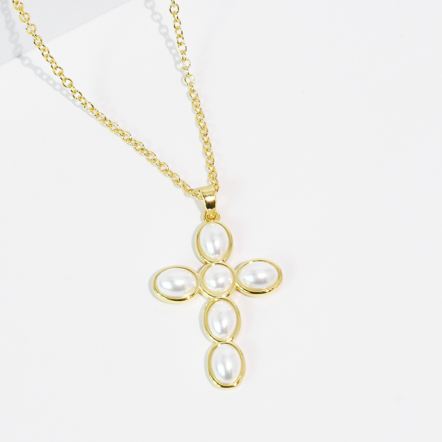 Pearl Promise Cross Necklace