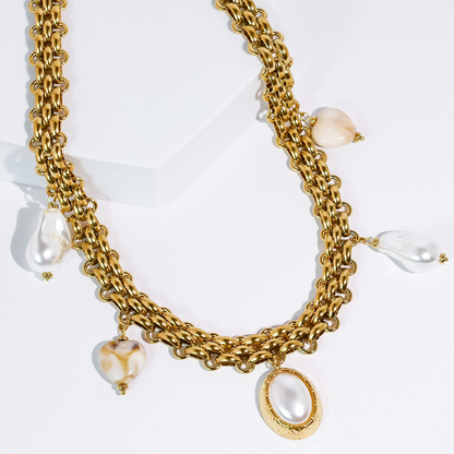 Pearl Drama Necklace