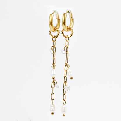 Pearl Drops Love Waterproof Earrings