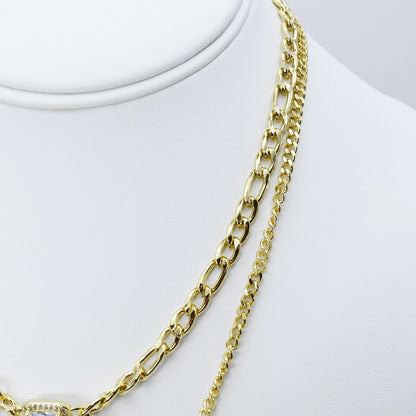 Pearl Link Layer Necklace