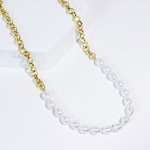 Pearl Pop Gold  Necklace