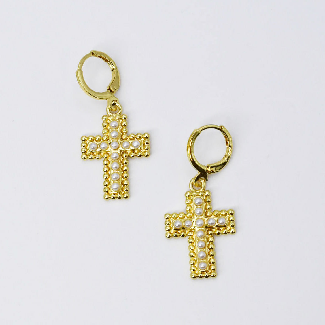 Pendant Cross Earring