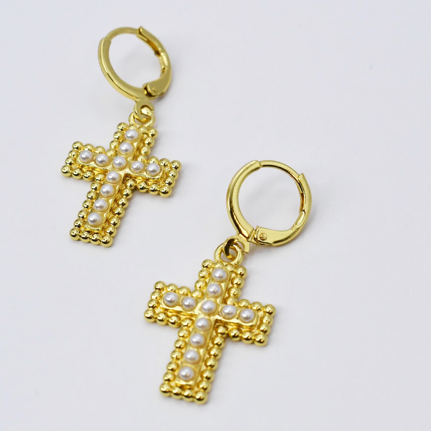 Pendant Cross Earring