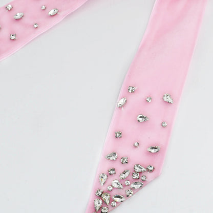 Pink Jeweled Bow