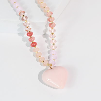 Happy colorful heart Necklace