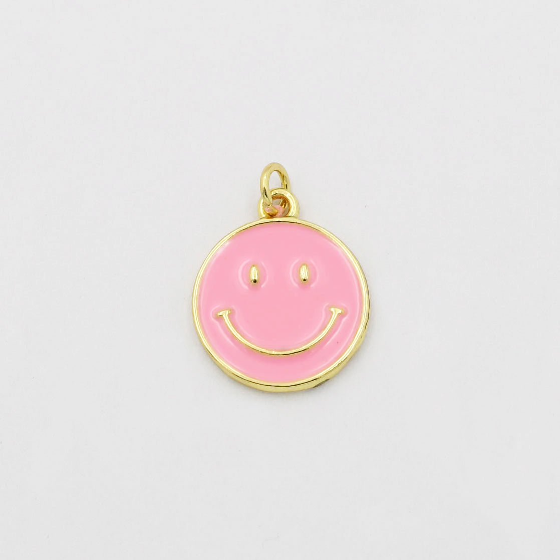 Pink Smiley Charm CH-143