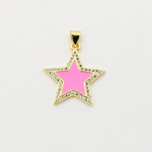 Pink Star Charm CH-252