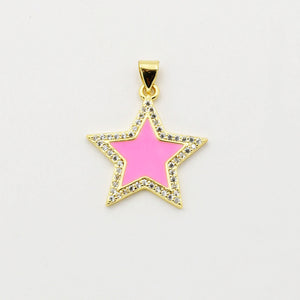 Pink Star Charm