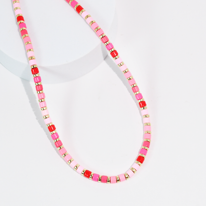 Pinks Tile Necklace
