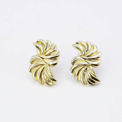 Pinwheel Gold Earring N48