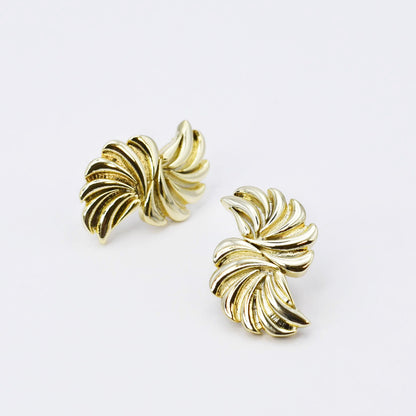 Pinwheel Gold Earring N48