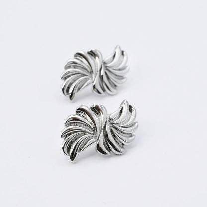 Pinwheel Silver Earring N48