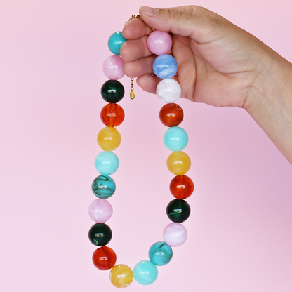 Pop of Joy Confetti Pastel Necklace