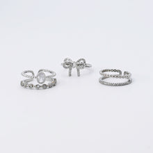 Load image into Gallery viewer, Princess Silver Ring Set F1
