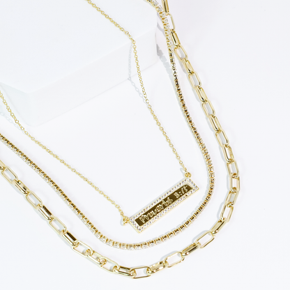 Proverbs 3:15 Layered Necklace