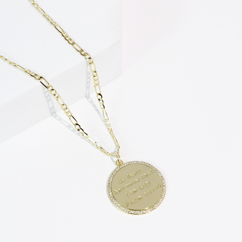 Psalm 46:10 Gold Necklace