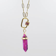 Load image into Gallery viewer, Purple Crystal Pendant L6
