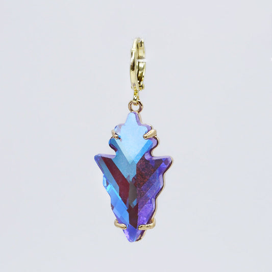 Purple Spike Stone Charm