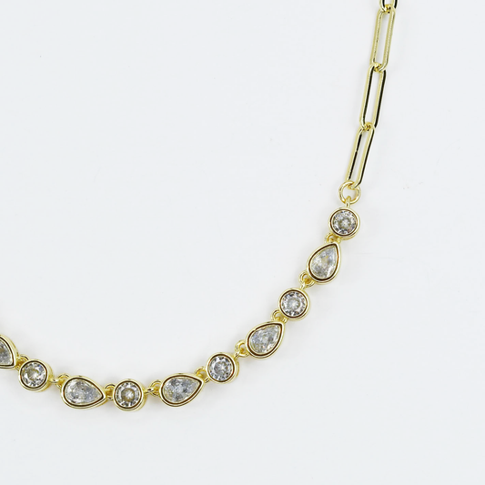 Radiance Drops Gold Necklace