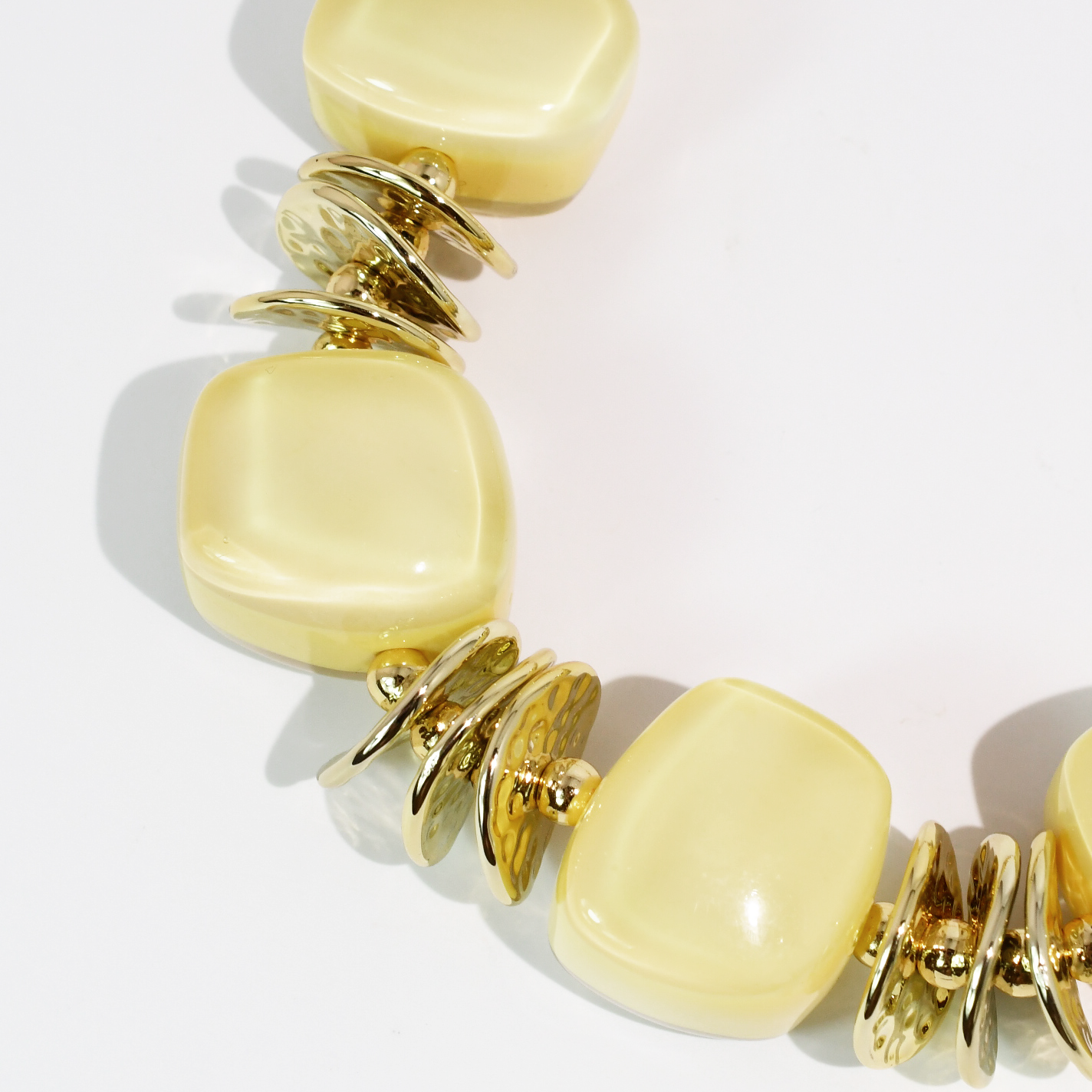 Radiant Loop Cream Necklace