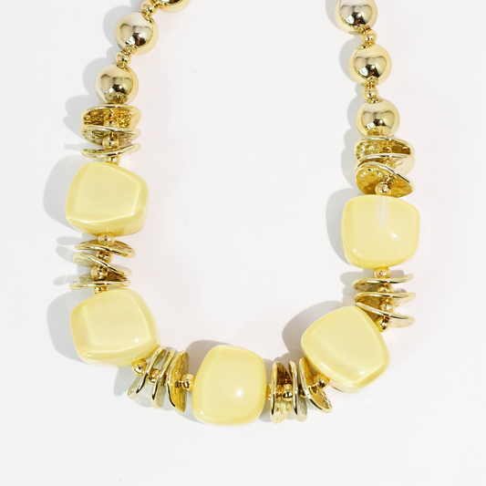Radiant Loop Cream Necklace