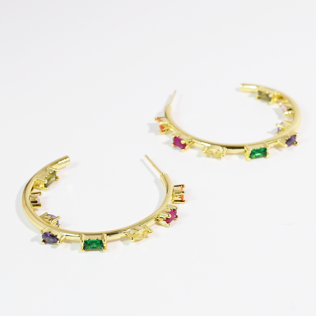 Rainbow Babe Hoops