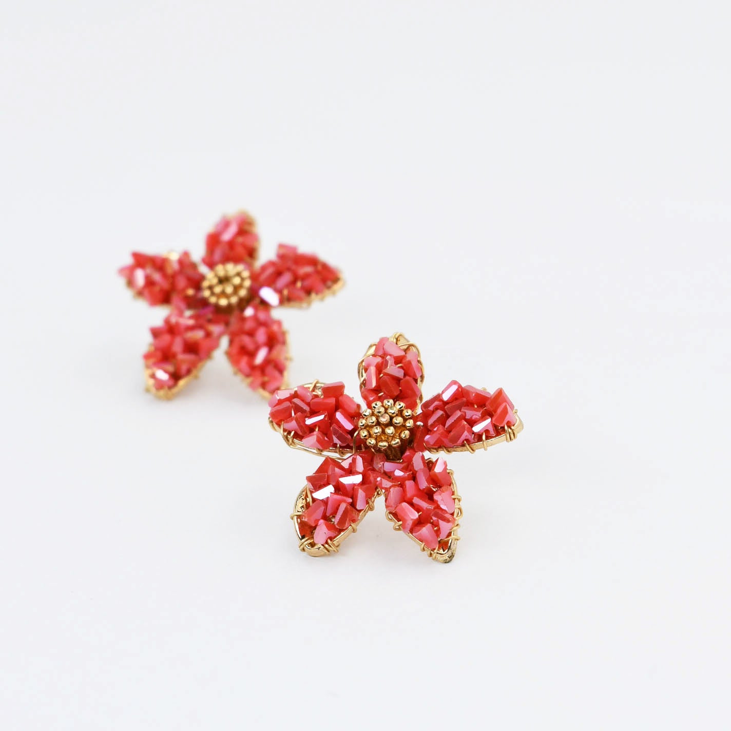 Red Beaded Lily D46