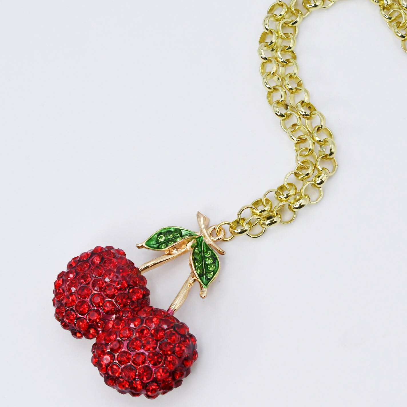 Red Cherry Luxe Necklace J4