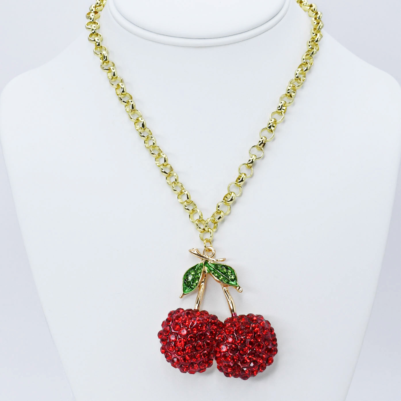 Red Cherry Luxe Necklace J4