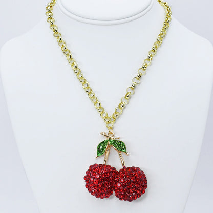 Red Cherry Luxe Necklace J4