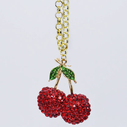 Red Cherry Luxe Necklace J4