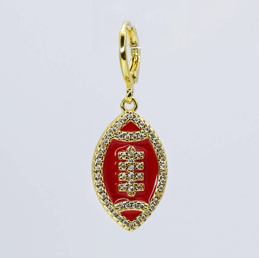 Red Football Charm CH-337