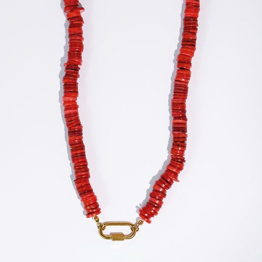 Red Velvet Vibes Gemstone Necklace