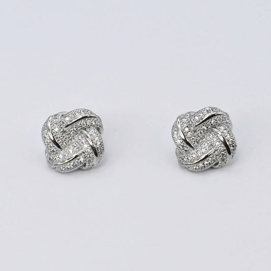 Rosette Studs Silver K16