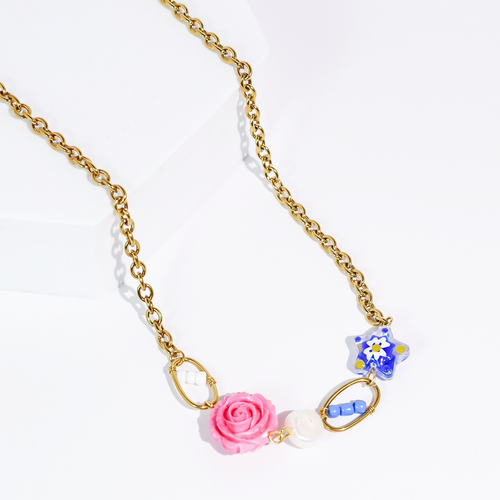 Rosy Pop Necklace