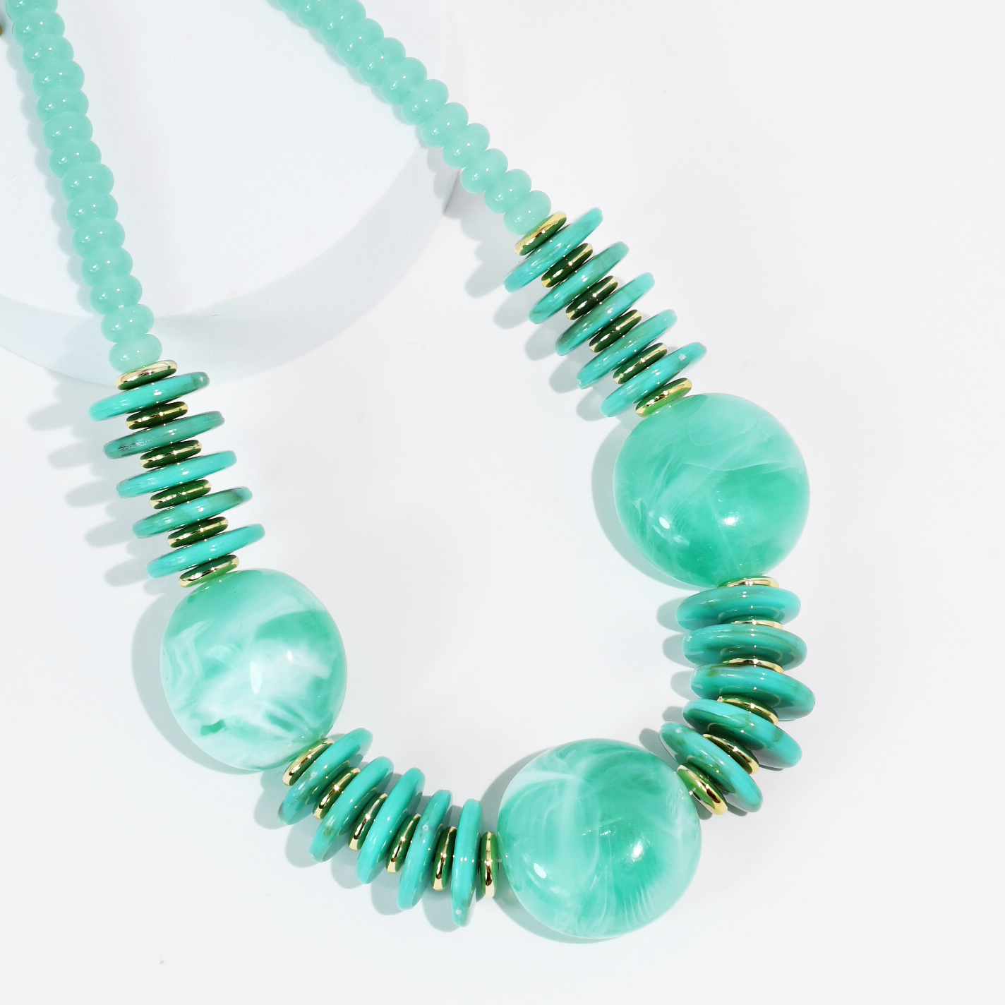Round Top Turquoise Necklace