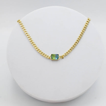 Royal Gem Blue/Green Necklace M17