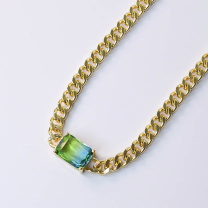 Royal Gem Blue/Green Necklace M17