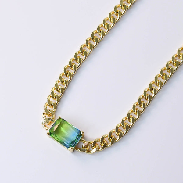 Royal Gem Blue/Green Necklace M5