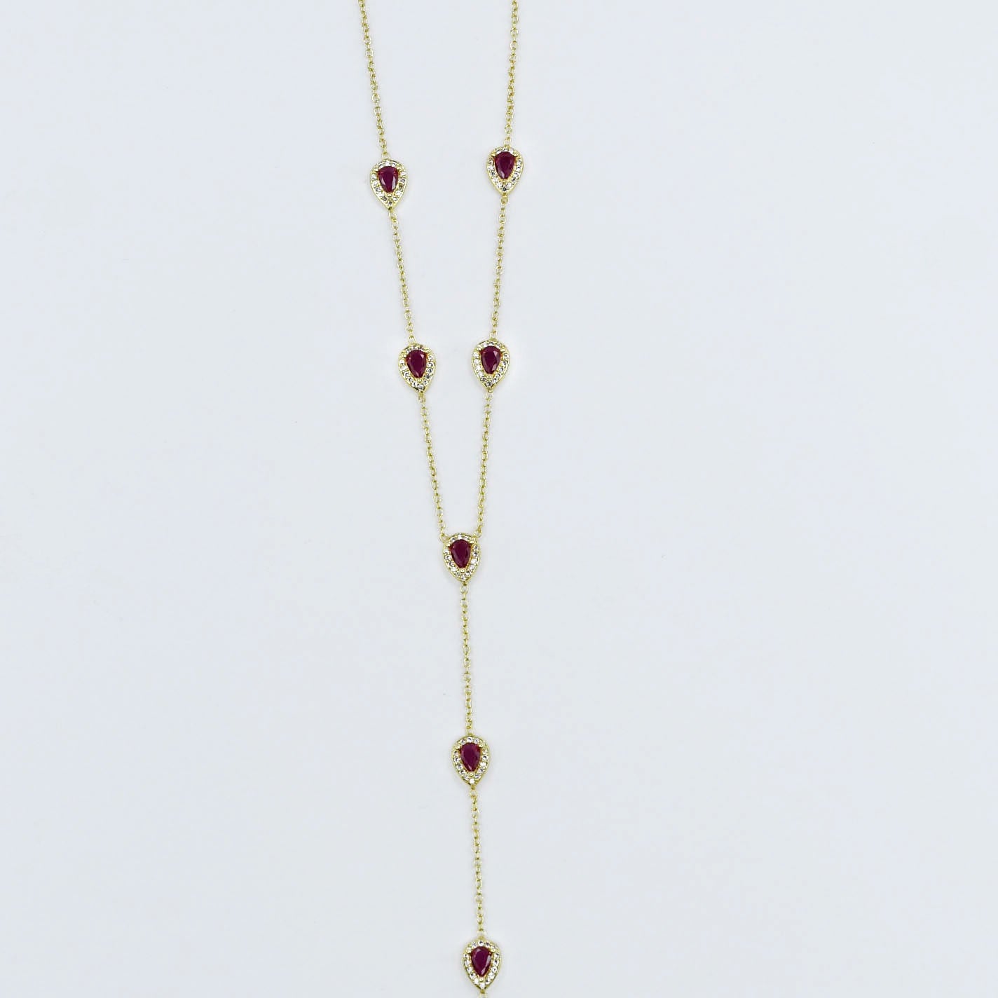 Ruby Y-Glow Necklace