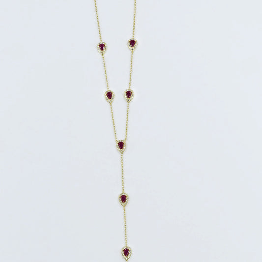 Ruby Y-Glow Necklace
