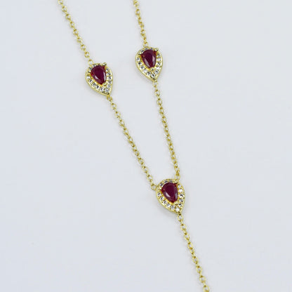 Ruby Y-Glow Necklace