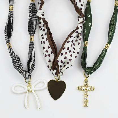 Scarfed and Chic Pendant Necklace