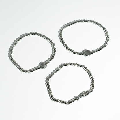 Seaside Treasures Silver Bracelet Set