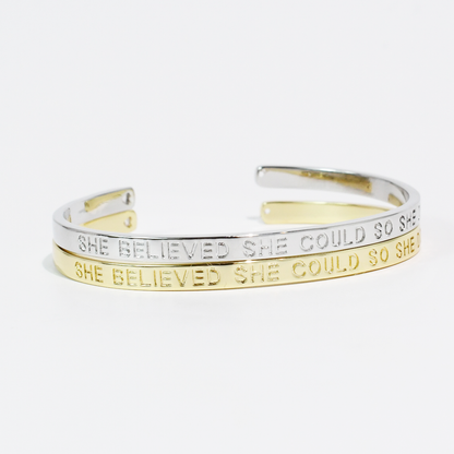 She Believed She Could So She Did Bangle
