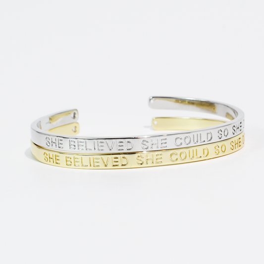 She Believed She Could So She Did Bangle