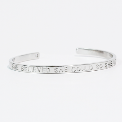 She Believed She Could So She Did Bangle