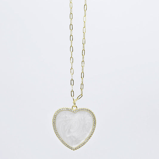 Shimmering Heart Necklace