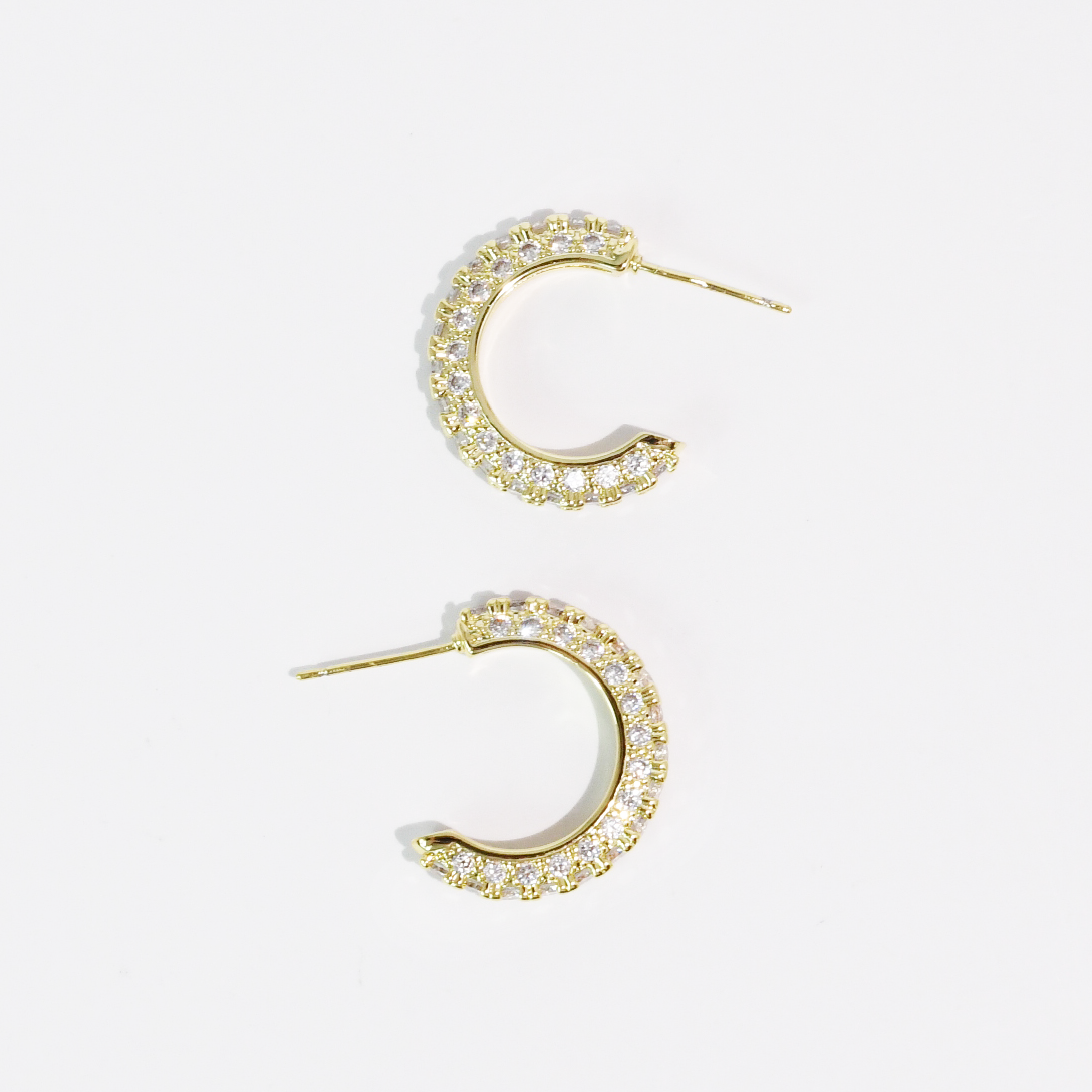 Shine On Gold Hoop
