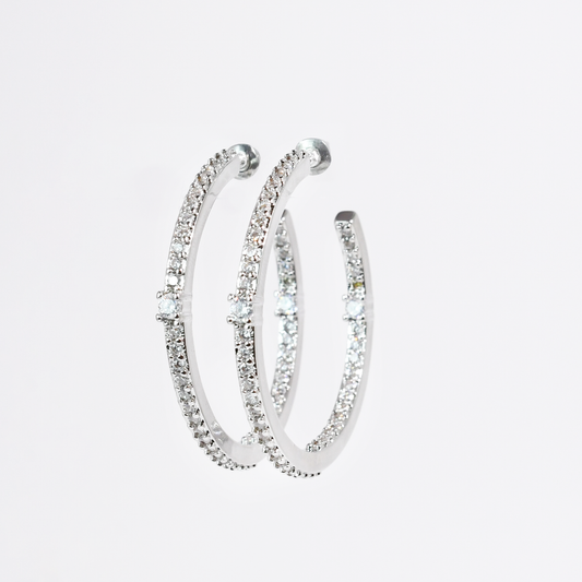 Shine on Hoops Silver